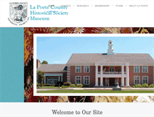 Tablet Screenshot of laportecountyhistory.org